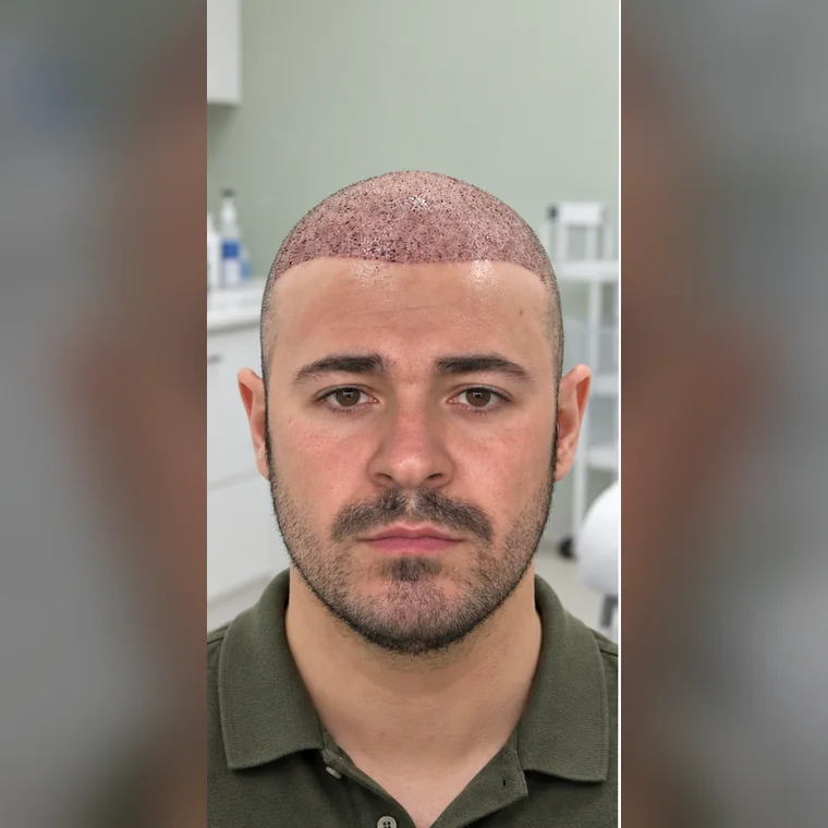 Receding Temples Rebuilt, the day of surgery, Hair Transplant Design Tampa